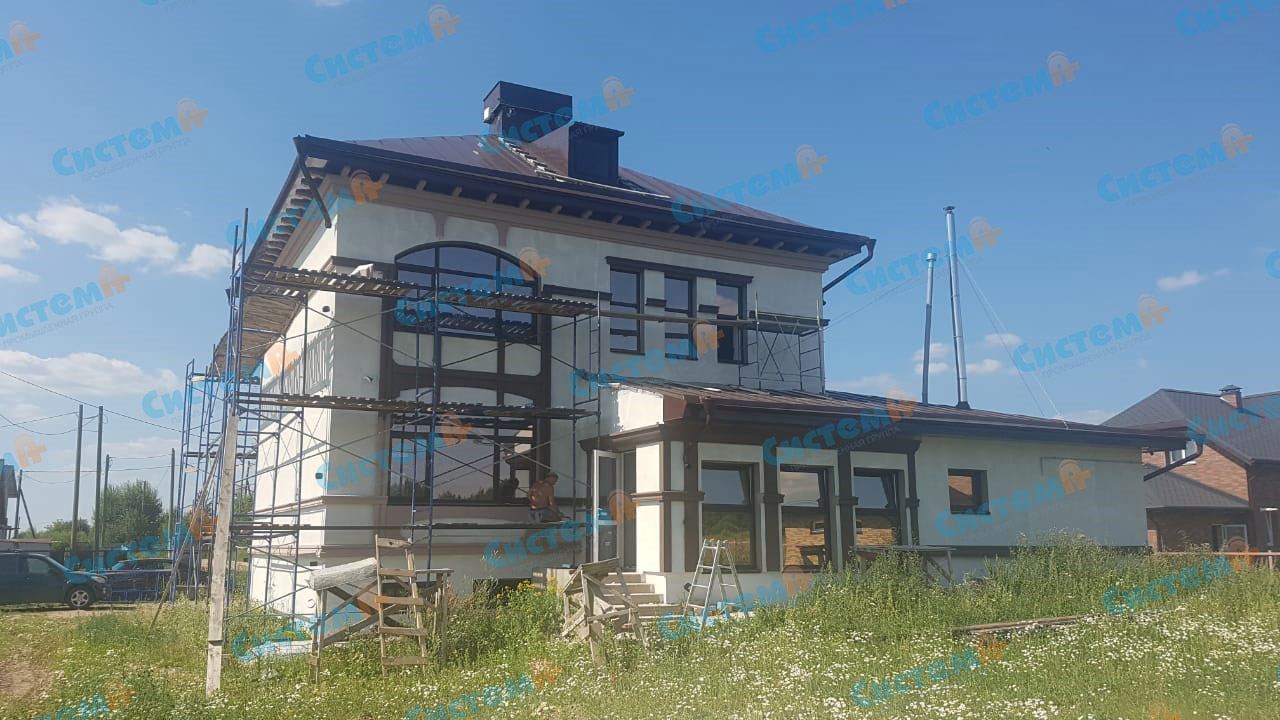 Оформление фасада частного дома